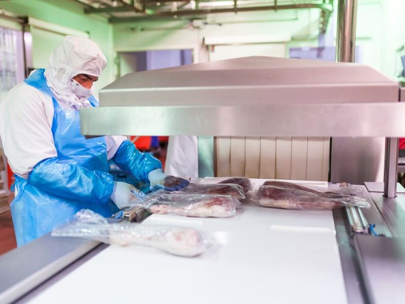 Proceso de empaque de carnes
